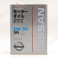 Моторное масло NISSAN STRONG SAVE X 5W-30 SN, 4л KLAN5-05304